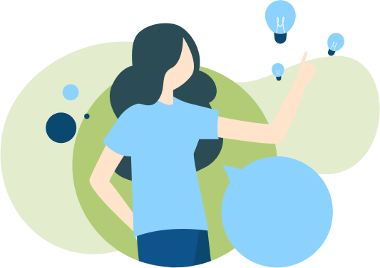 Evergreen principle image with office